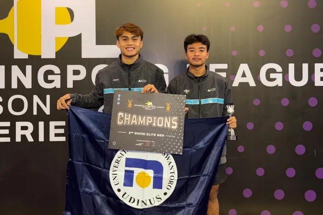 Atlet Tenis Meja Udinus Sumbang Prestasi di Liga Nasional IPL Series 1 2025