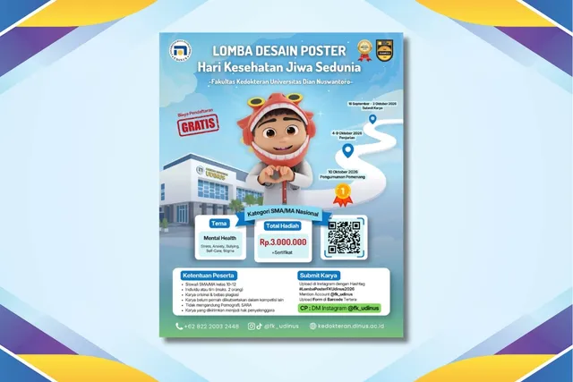 Peringati Hari Kesehatan Jiwa Sedunia, FK Udinus Gelar Lomba Desain Poster Berhadiah Jutaan Rupiah