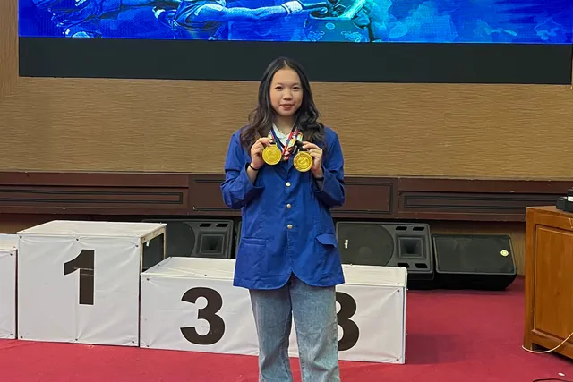 Disiplin dan Semangat Juang jadi Kunci Angel sebagai Atlet Wushu