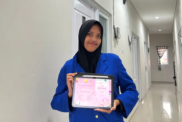 Mahasiswa FK Udinus Nasywa, Aplikasikan Kemampuan Seni Visual di Dunia Kedokteran