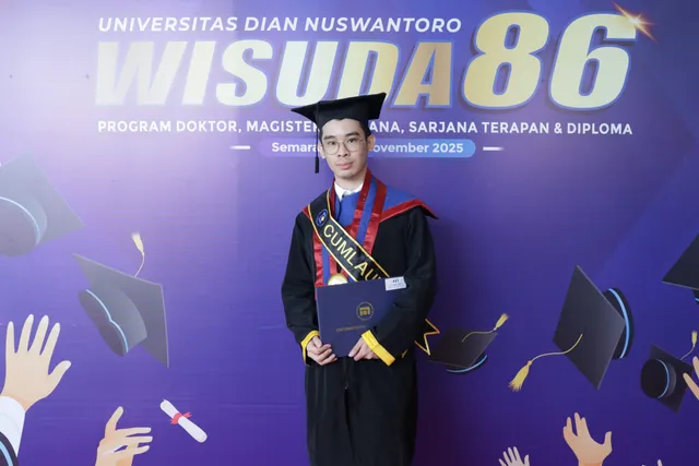 Miliki Pengalaman Internship Internasional, Yerry Wisudawan Terbaik Udinus Targetkan Berkarier di Jepang